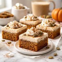 Pumpkin Latte Cake Bars