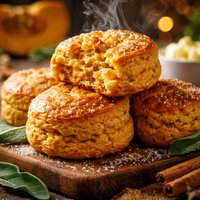 Pumpkin Melt in Your Mouth Biscuits