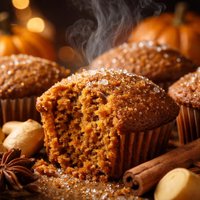 Pumpkin Muffins with Ginger and Spice