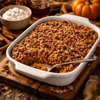 Pumpkin Oatmeal Baked Pudding