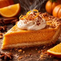Pumpkin Orange Mascarpone Pie