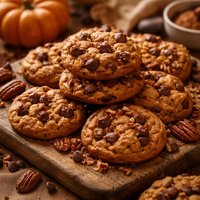 Pumpkin Pecan Chocolate Chip Cookies