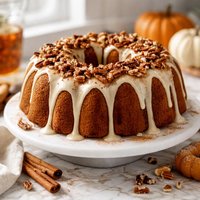 Pumpkin Pecan Rum Cake