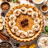 Pumpkin Pie with Chai Tea Flavor Chai Pie