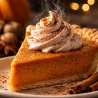 Pumpkin Pie with Spiced Whipped Cream