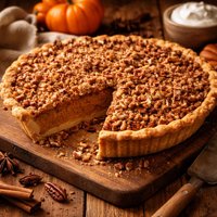 Pumpkin Pie with Streusel Topping