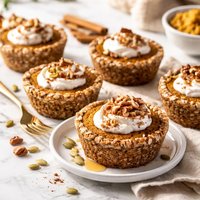 Pumpkin Protein Muffin Pies