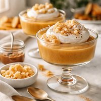 Pumpkin Pudding with Candied Ginger Whipped Cream