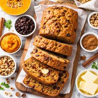 Pumpkin Raisin Walnut Quick Bread