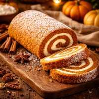 Pumpkin Roll Cake