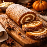 Pumpkin Roll with Cream Cheese