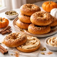 Pumpkin Spice Bagels