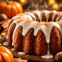 Pumpkin Spice Bundt Cake with Buttermilk Icing