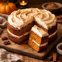 Pumpkin Spice Cake with Browned Butter Frosting