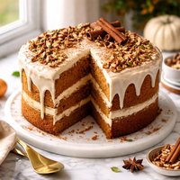 Pumpkin Spice Cake with Maple Icing