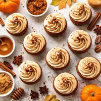 Pumpkin Spice Cupcakes with Brown Butter Buttercream