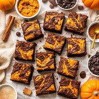 Pumpkin Swirl Brownies