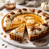 Pumpkin Swirl Cheesecake Tart
