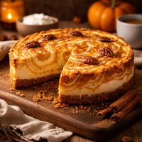 Pumpkin Swirl German Cheesecake