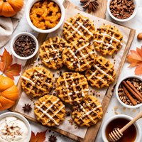 Pumpkin Waffle Cookie Treats
