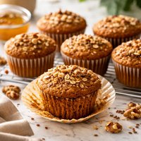 Pumpkin Walnut and Flax Breakfast Muffins