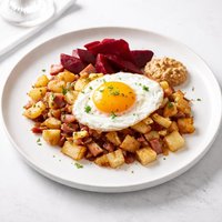 Pytt I Panna Swedish Fried Hash with Pickled Beetroot