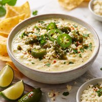Queso Poblano or Jalapeno Dipping Sauce