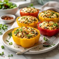 Quiche in Pepper Cups