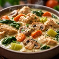 Quick and Creamy Chicken Stew Paleo Friendly