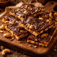 Quick and Easy Chocolate Cashew Brittle