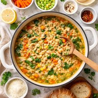 Quick and Easy Hearty Rice Soup