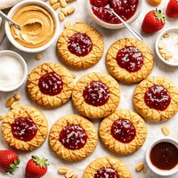 Quick and Easy Peanut Butter and Jelly Cookies