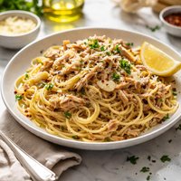Quick and Easy Tuna Pasta in Garlic and Oil