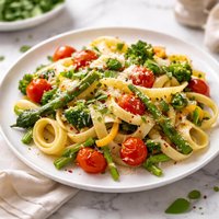 Quick and Light Fettuccine Primavera