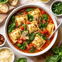 Quick and Simple Ravioli Soup