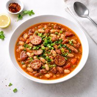 Quick and Spicy White Bean Soup Cajun Style