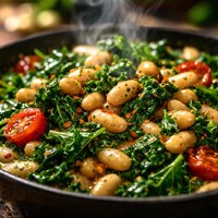 Quick Beans and Greens for 2