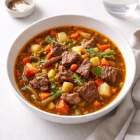 Quick Beef Vegetable Soup from Leftover Pot Roast