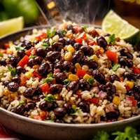 Quick Black Beans and Rice