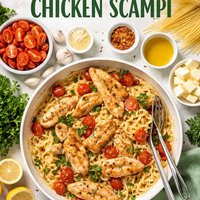 Quick Cheap Easy Chicken Scampi Family Friendly