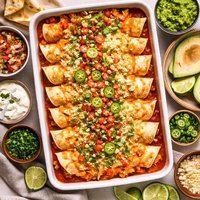 Quick Cheesy Chicken Enchiladas