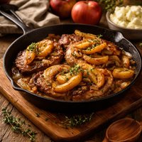 Quick Easy Yummy Apple Pork Chop Skillet