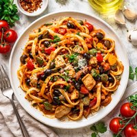 Quick Fettuccine Cacciatore Italian