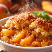 Quick Fresh Peach Cobbler