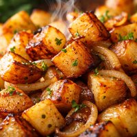 Quick Fried Breakfast Potatoes with Onions