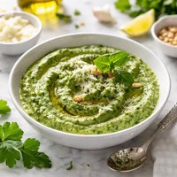 Quick Herb and Cream Cheese Pesto