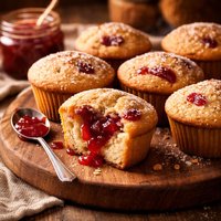 Quick Jam Filled Muffins