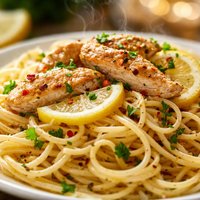 Quick Lemon Chicken Spaghetti