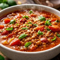 Quick Lentil Italian Tomato Soup