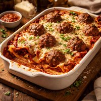 Quick Meatball Lasagna